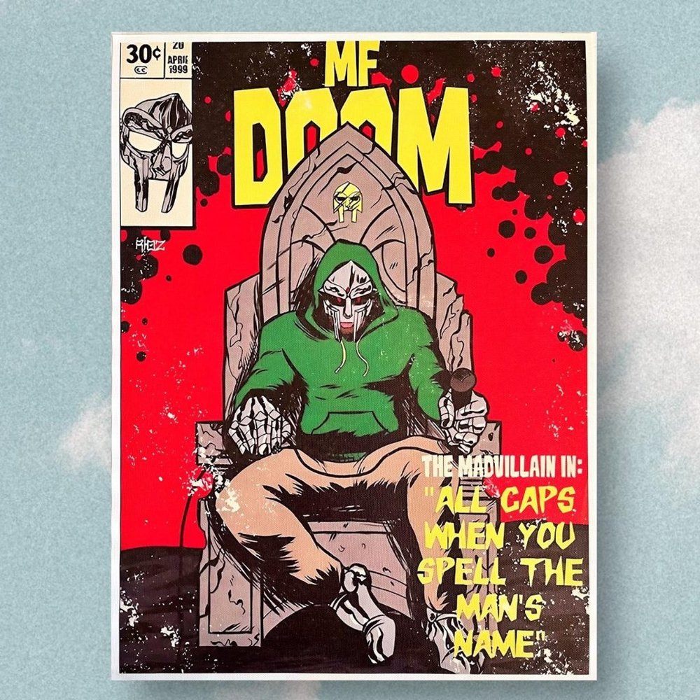 MF DOOM canvas poster, BRAND NEW